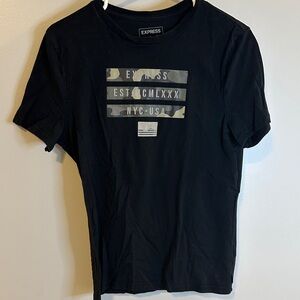 Express Black Tee with NYC Graphic